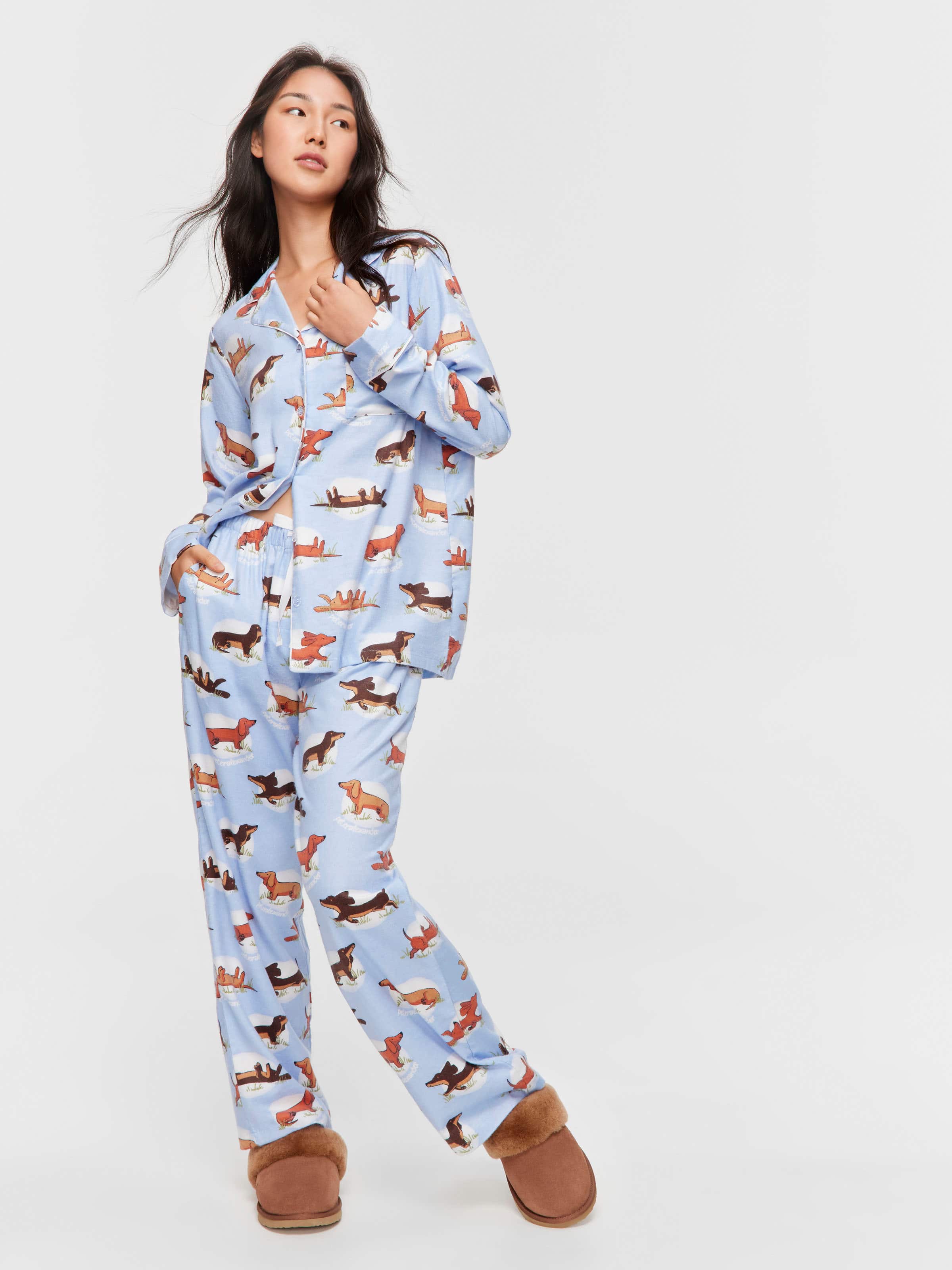 Penny Spot Bamboo Flannelette Long Pj Set