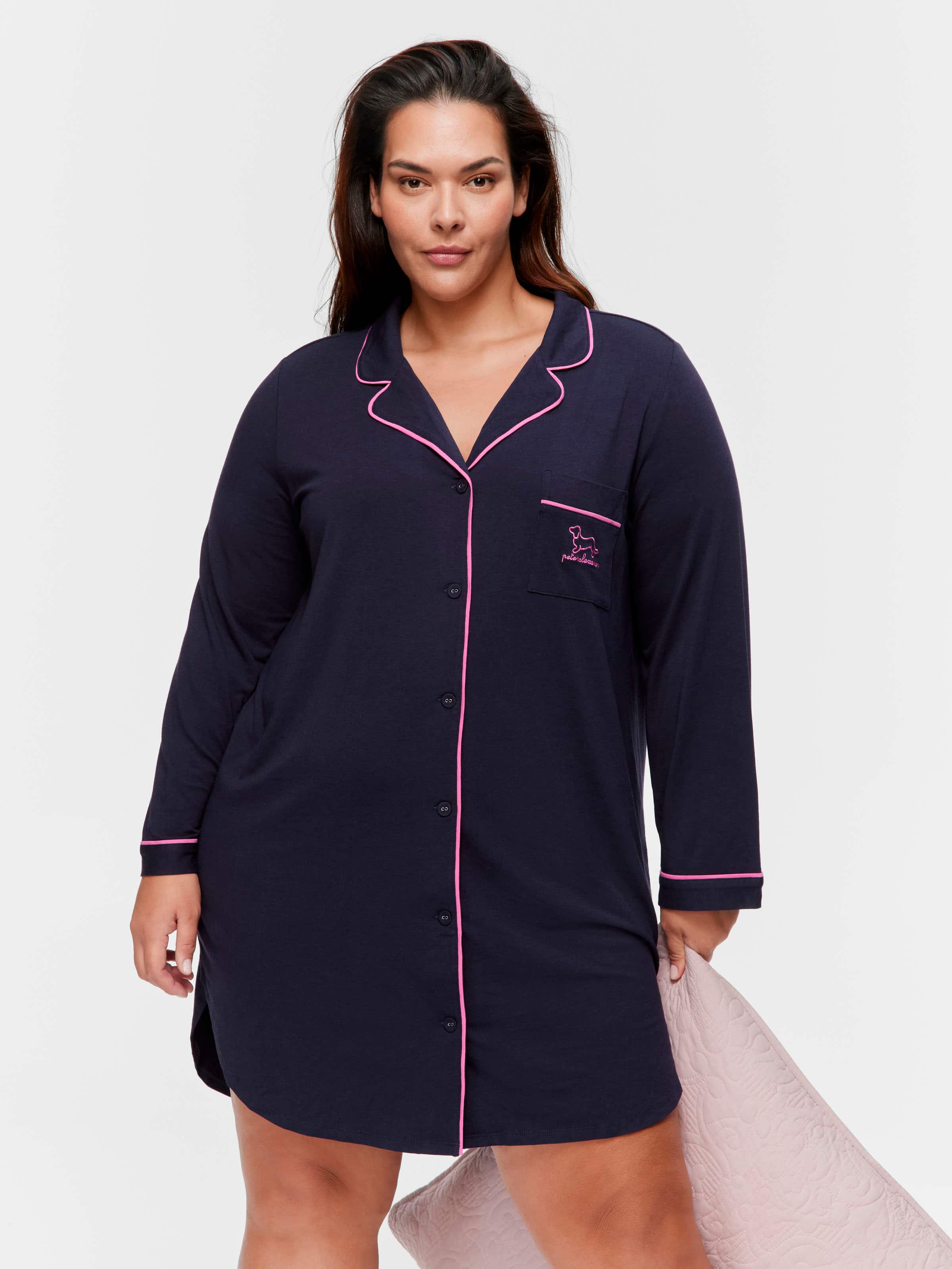 P.A. Plus Cosy Classic Bamboo Knit Nightshirt