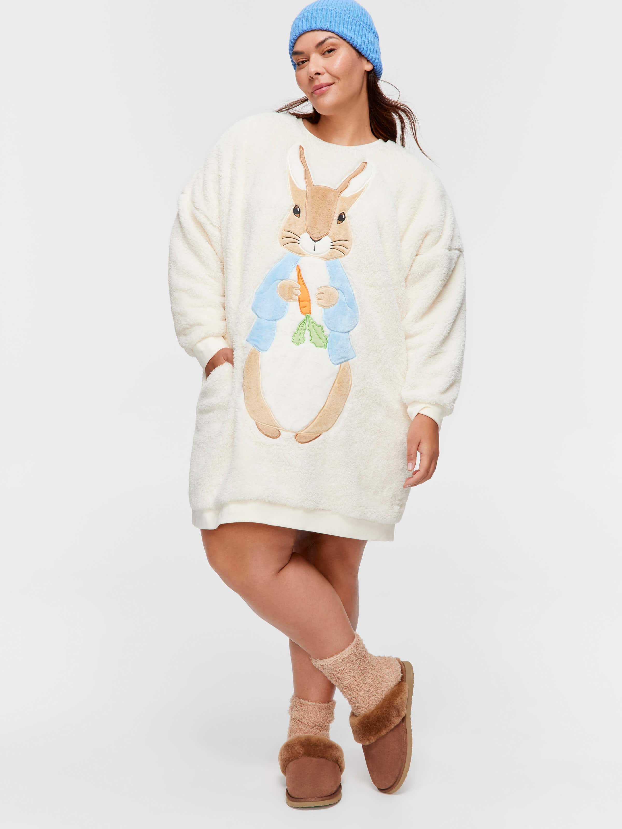 P.A. Plus Peter Rabbit Fleece Sweater Nightie
