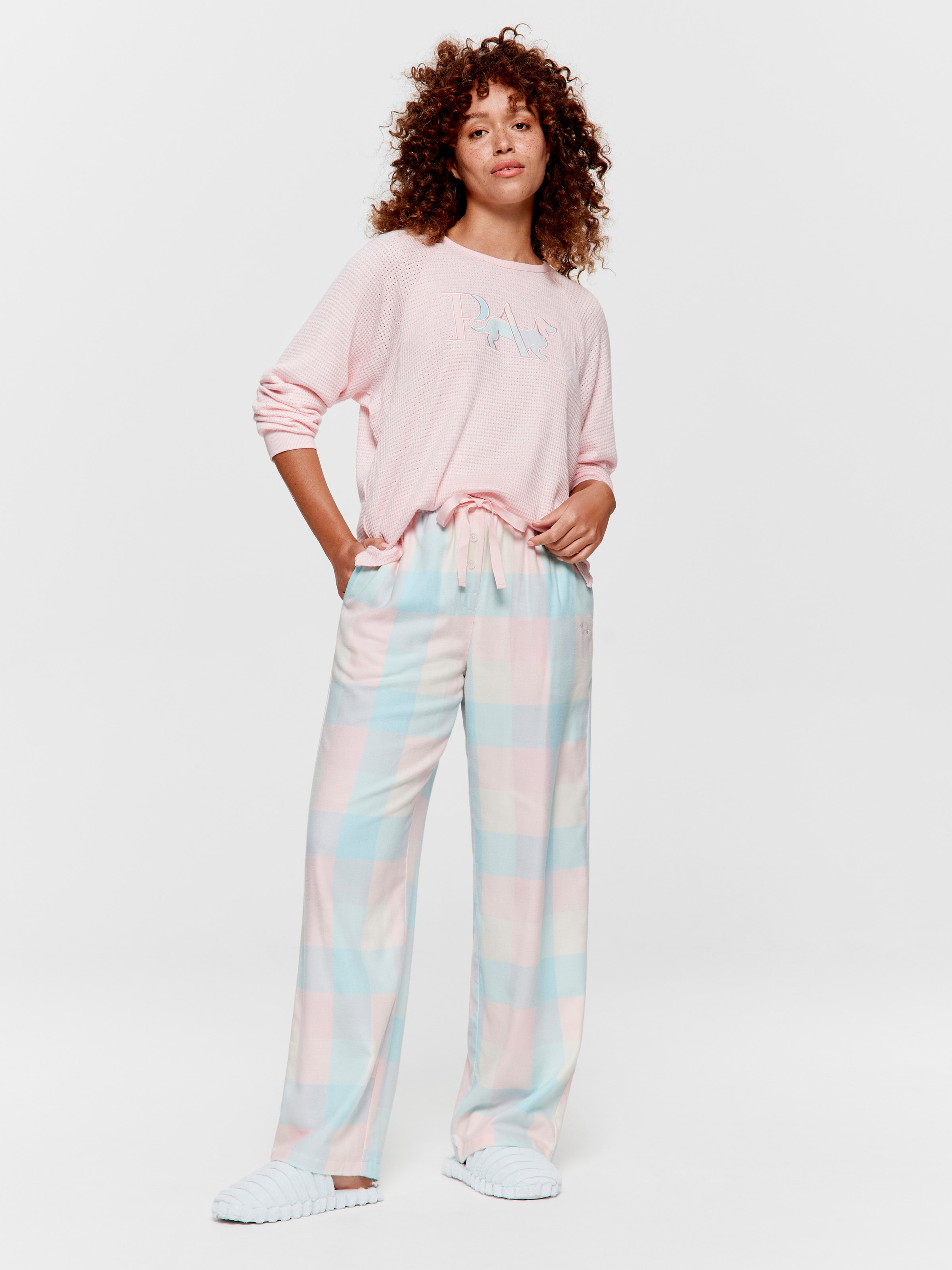 Pink Buffalo Check Flannelette Classic Pj Pant