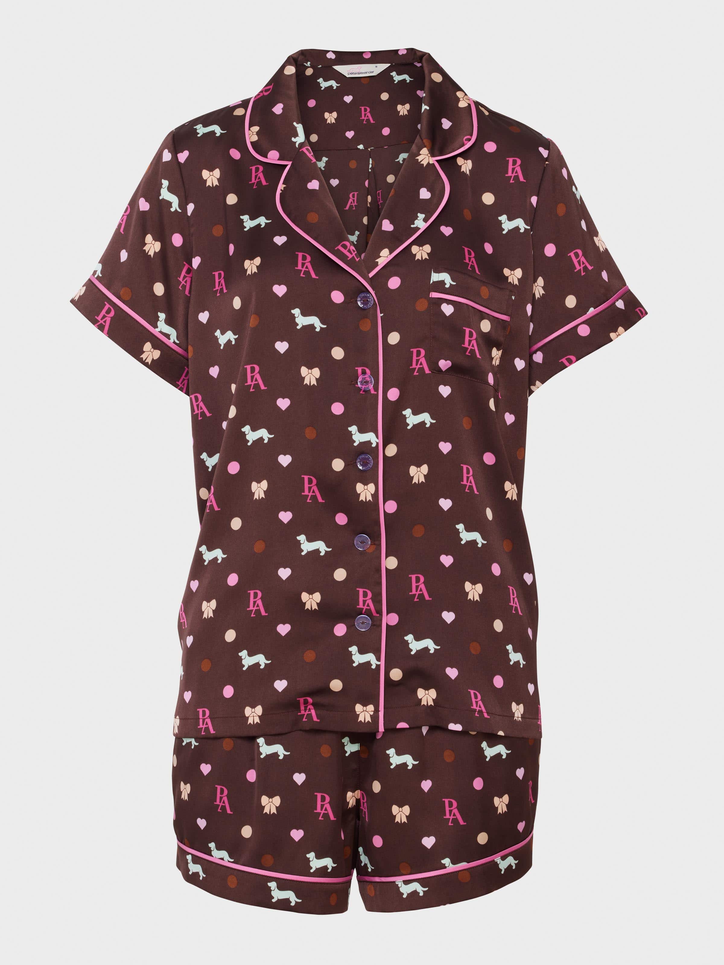 Image for Penny Bow Chic Satin Shortie Pj Set from JustGroupNZ