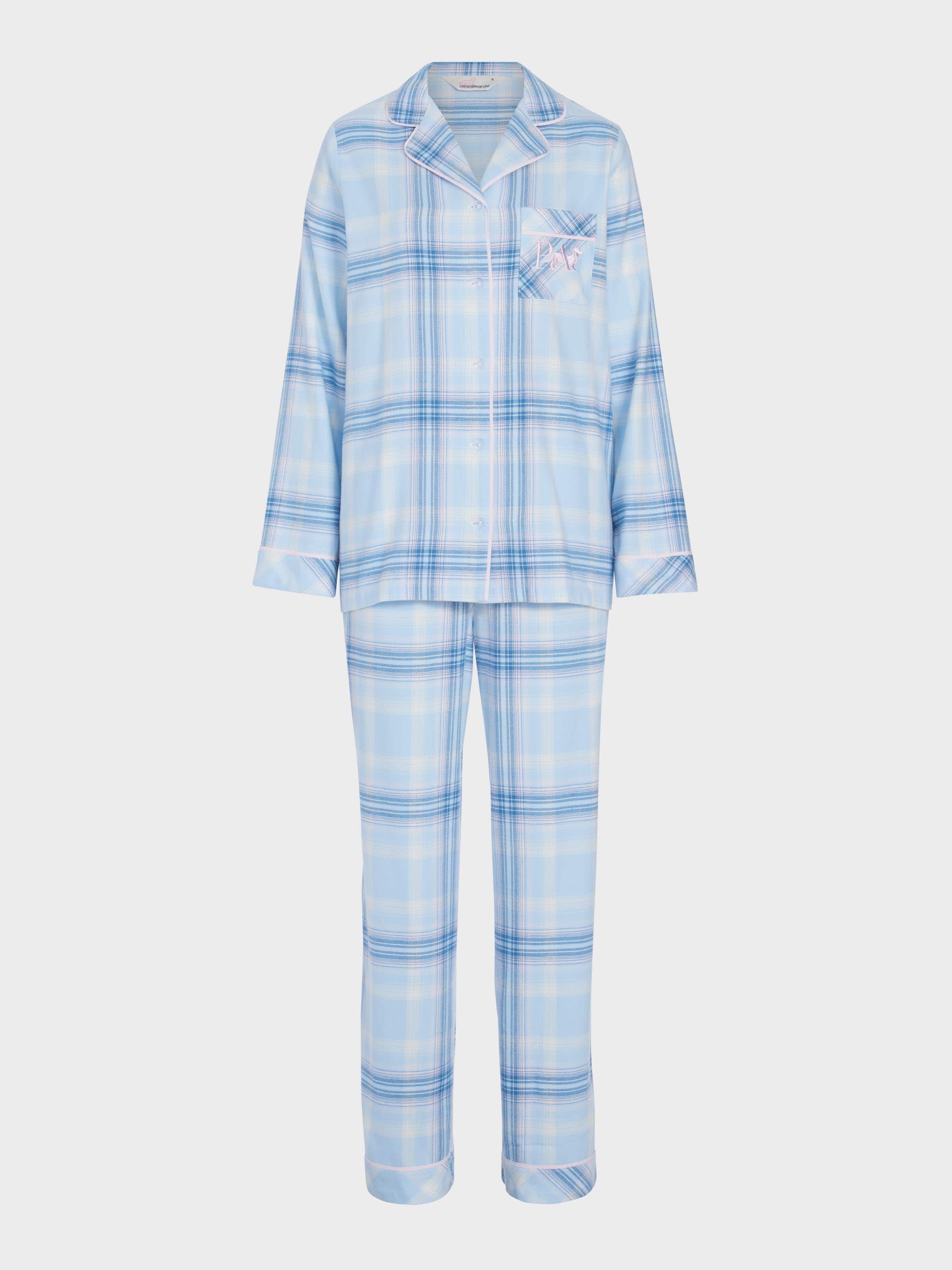 Image for Blue Check Flannelette Classic Pj Set from JustGroupNZ