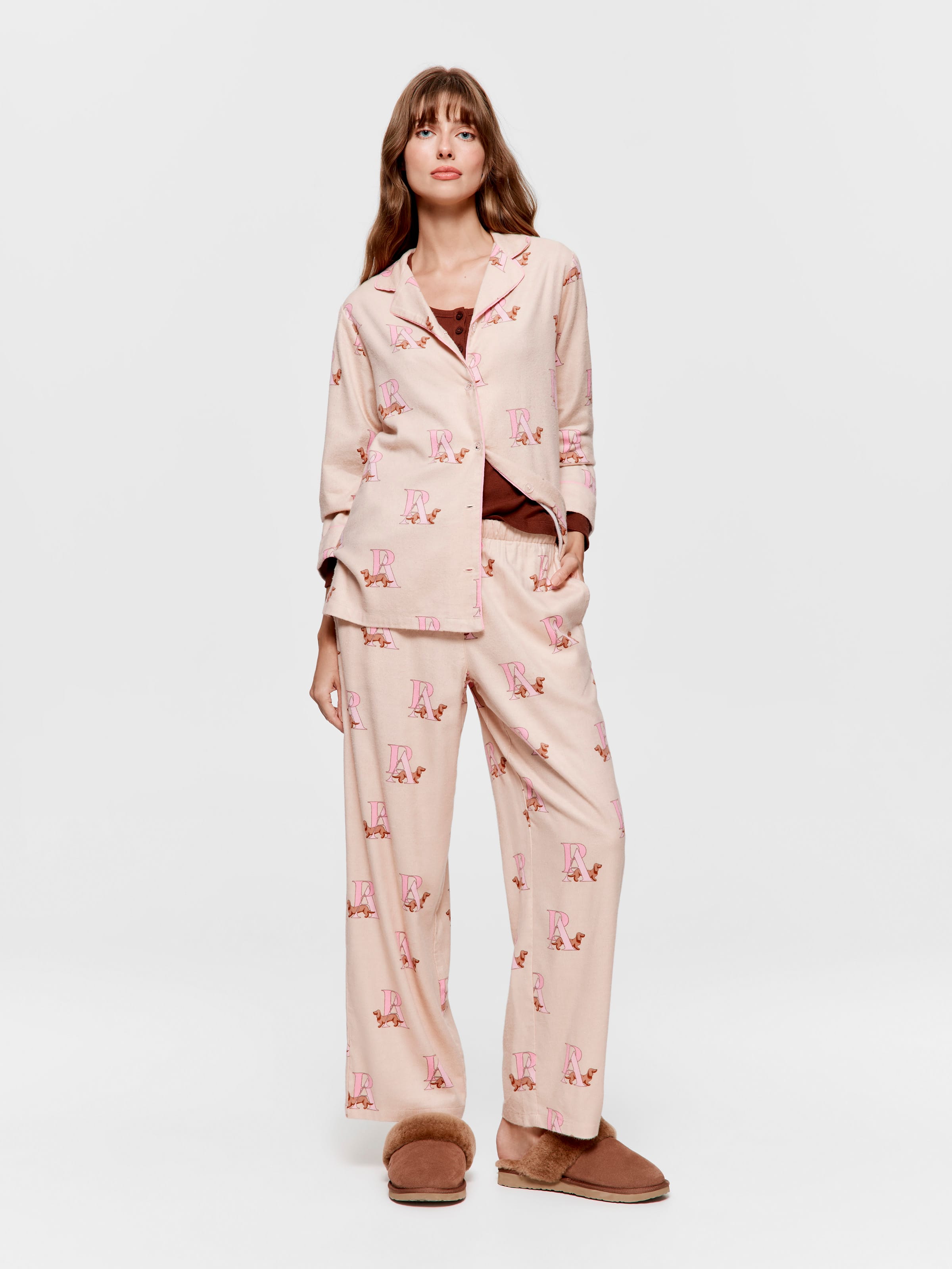 Penny Monogram Bamboo Flannelette Classic Pj Set
