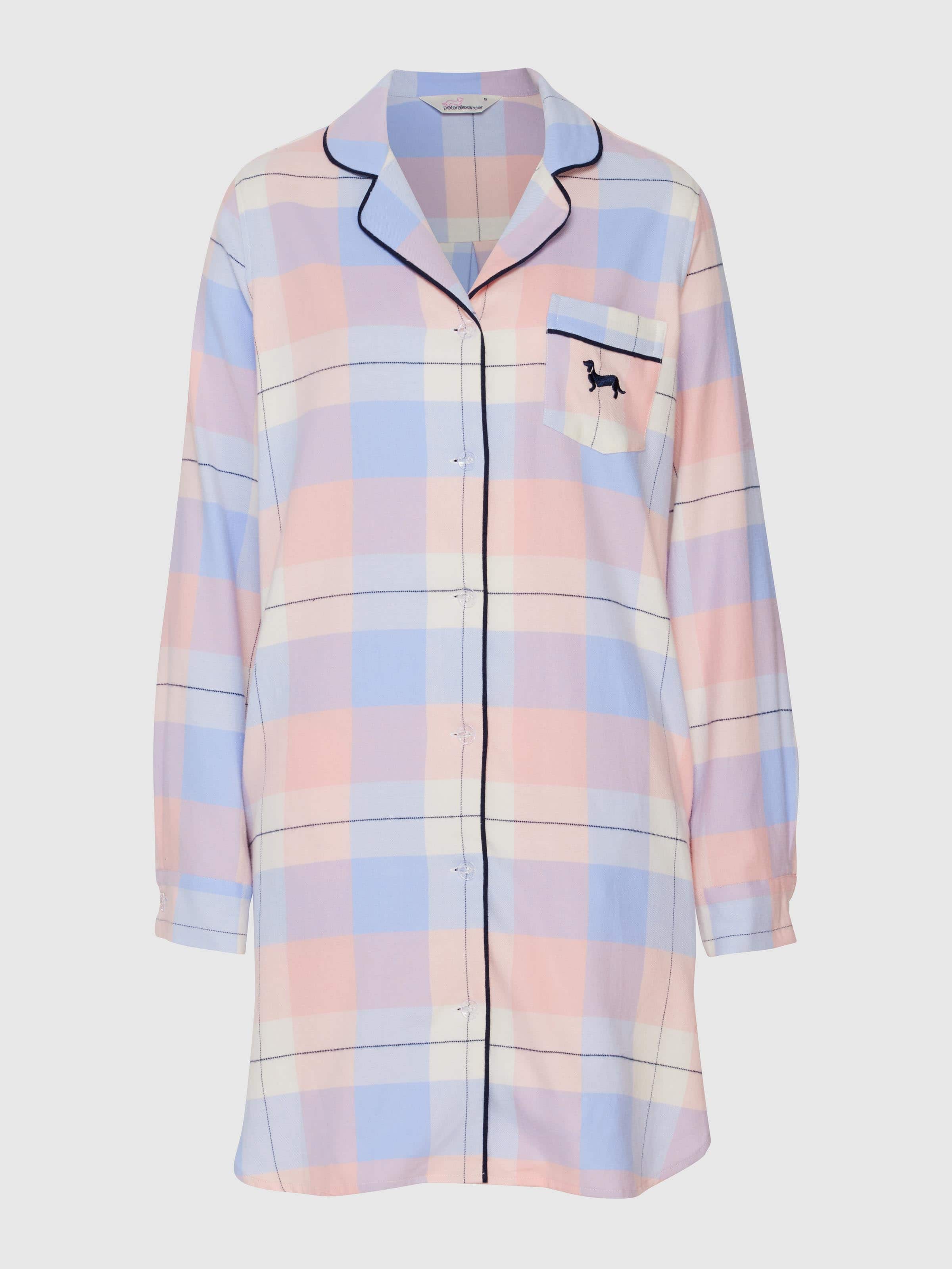 Image for Pastel Buffalo Check Flannelette Nightshirt from JustGroupNZ