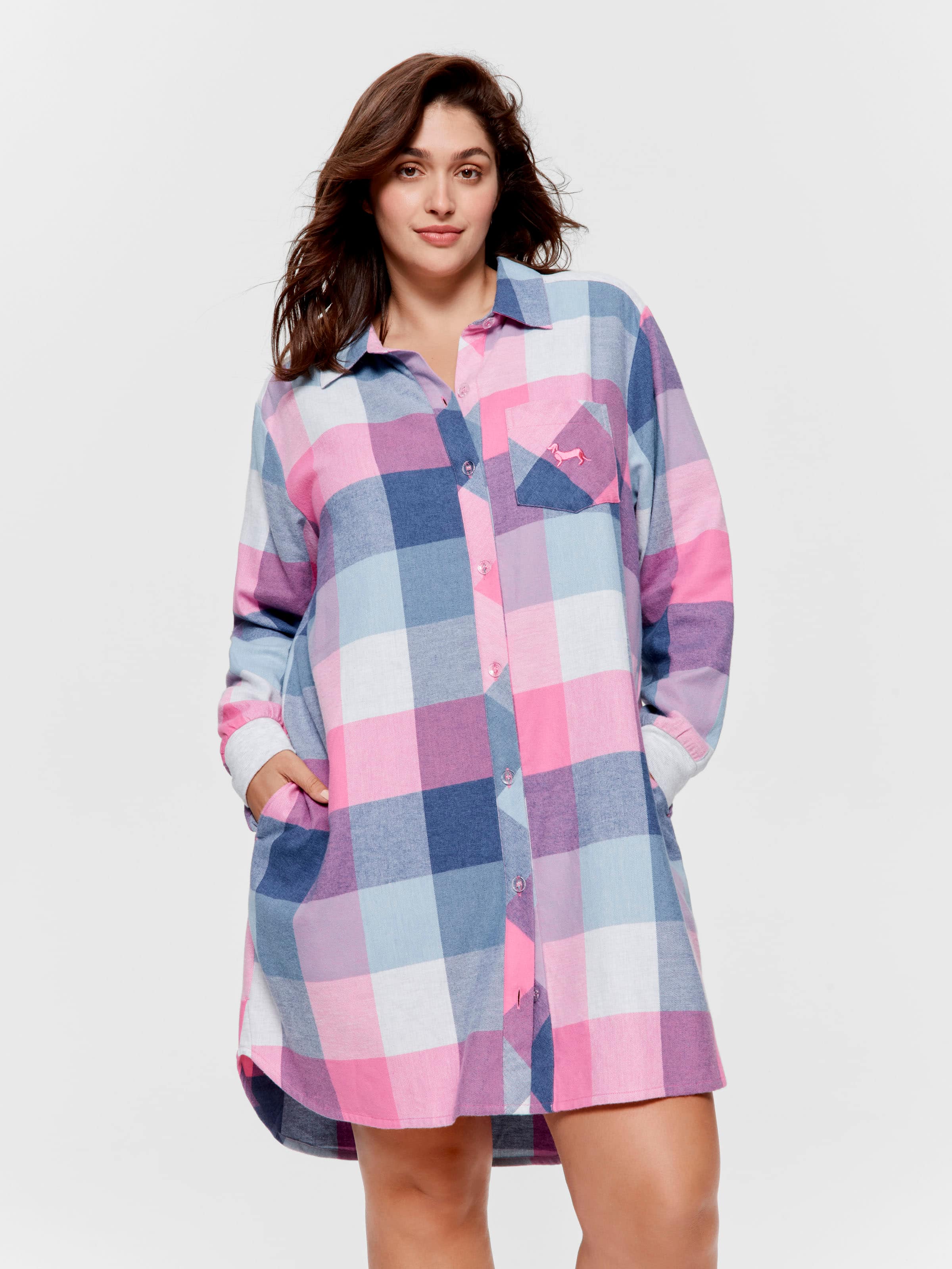 P.A. Plus Buffalo Check Flannelette Nightshirt