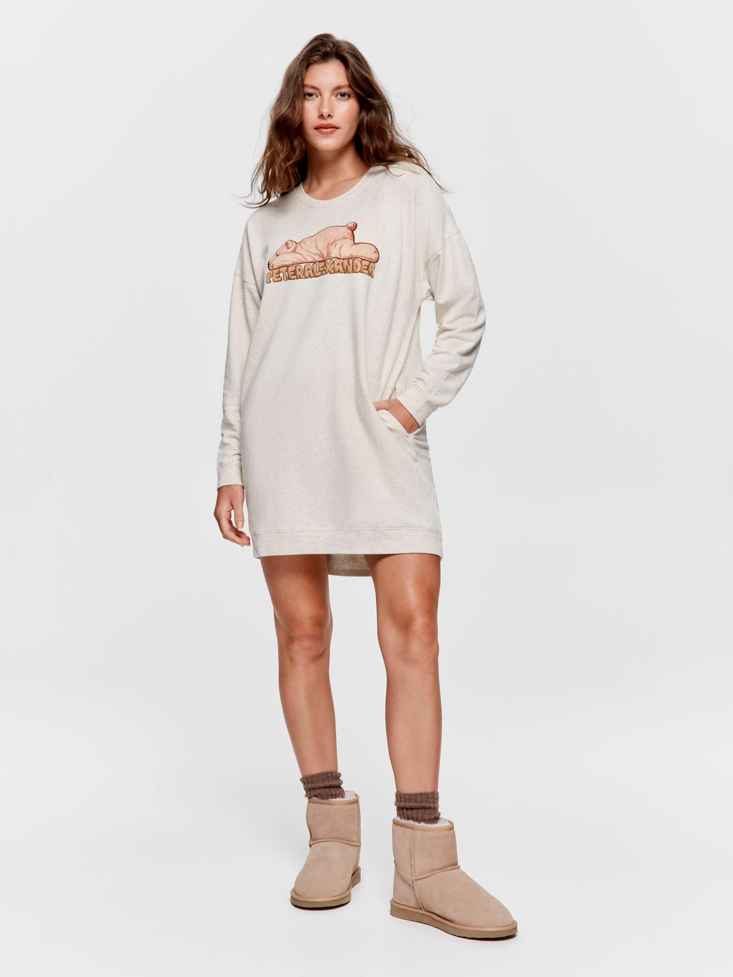 Bear Long Sleeve Sweater Nightie