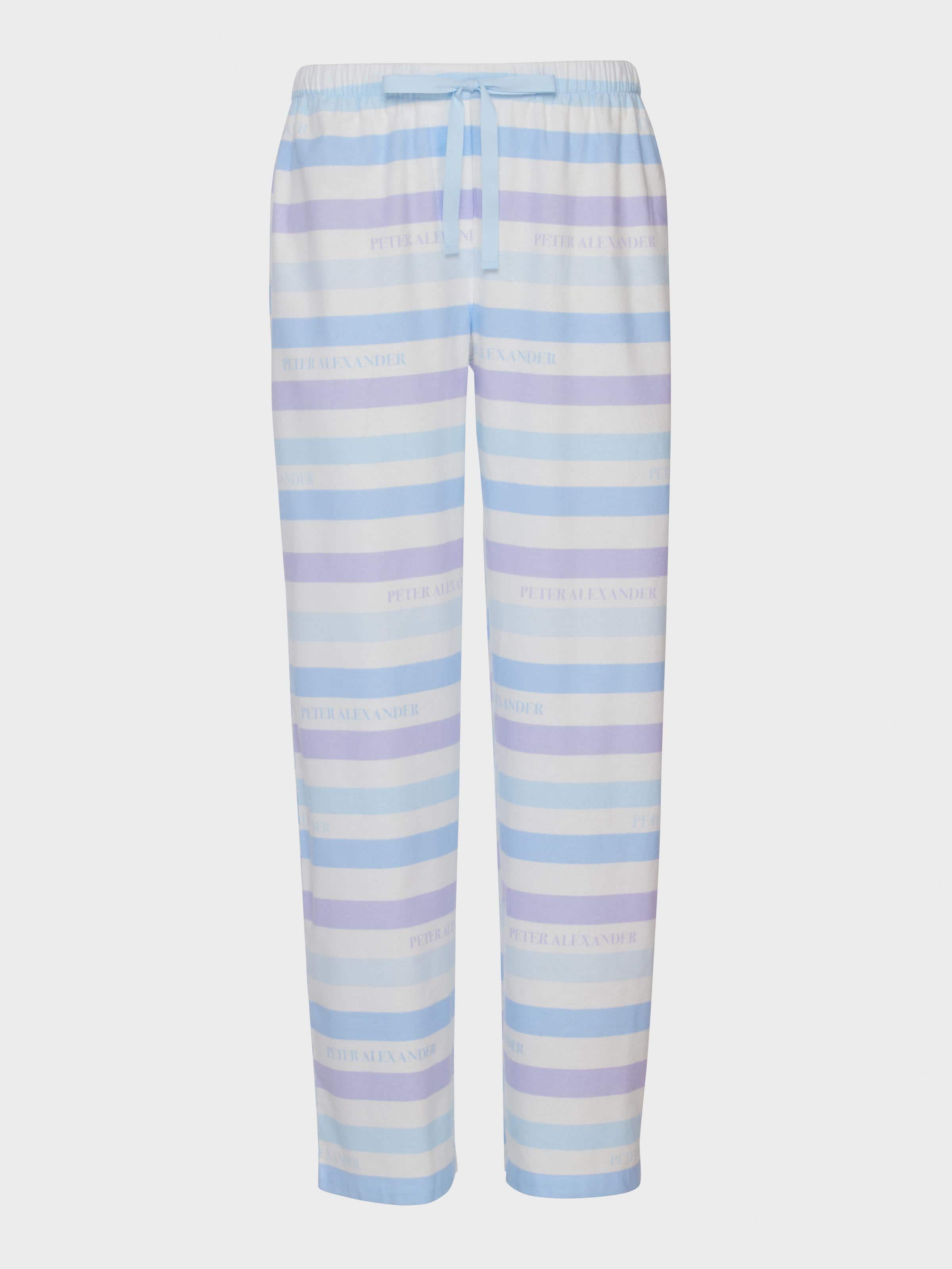 Image for Blue Branded Stripe Classic Flannelette Pj Pant from JustGroupNZ