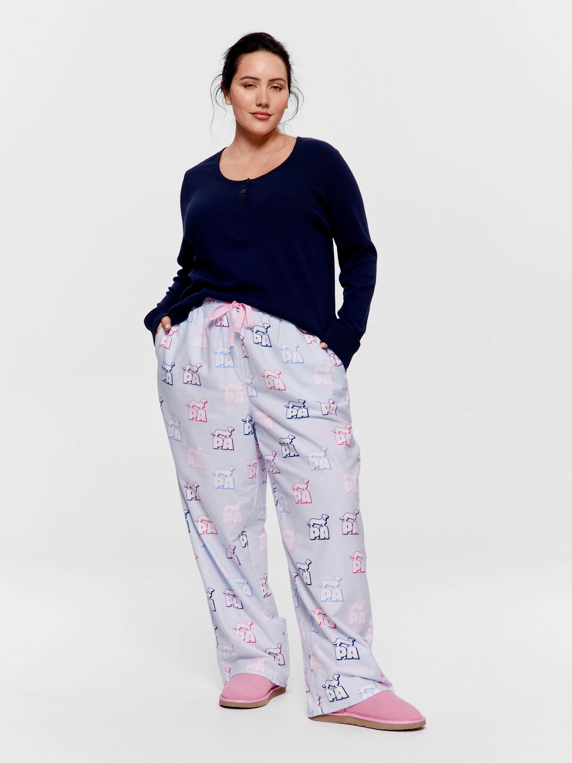P.A. Plus Impact Penny Logo Flannelette Classic Pj Pant
