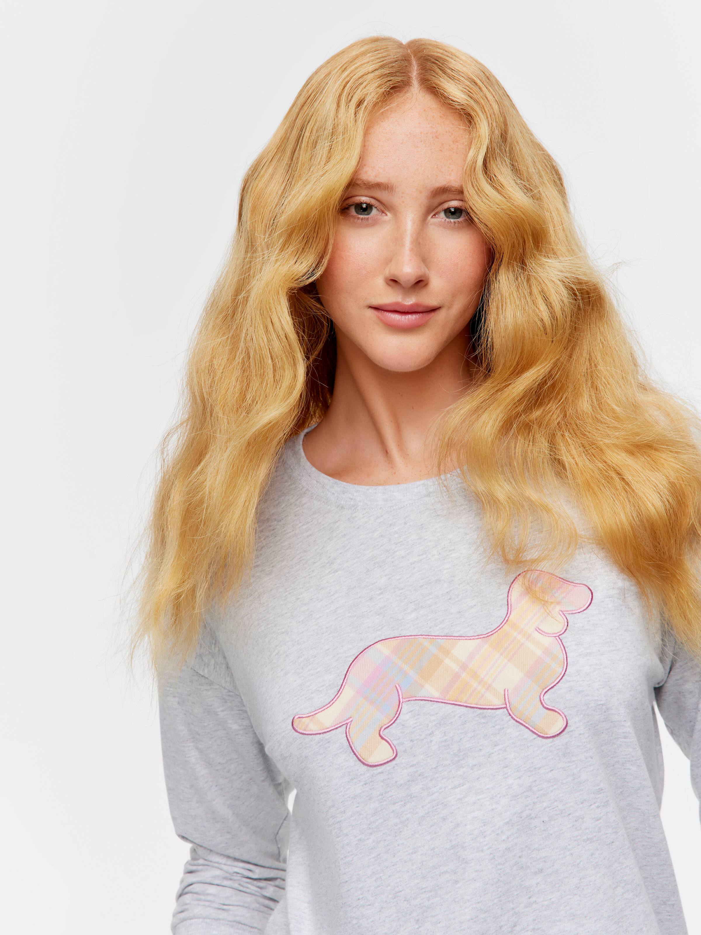 Penny Check Long Sleeve Top