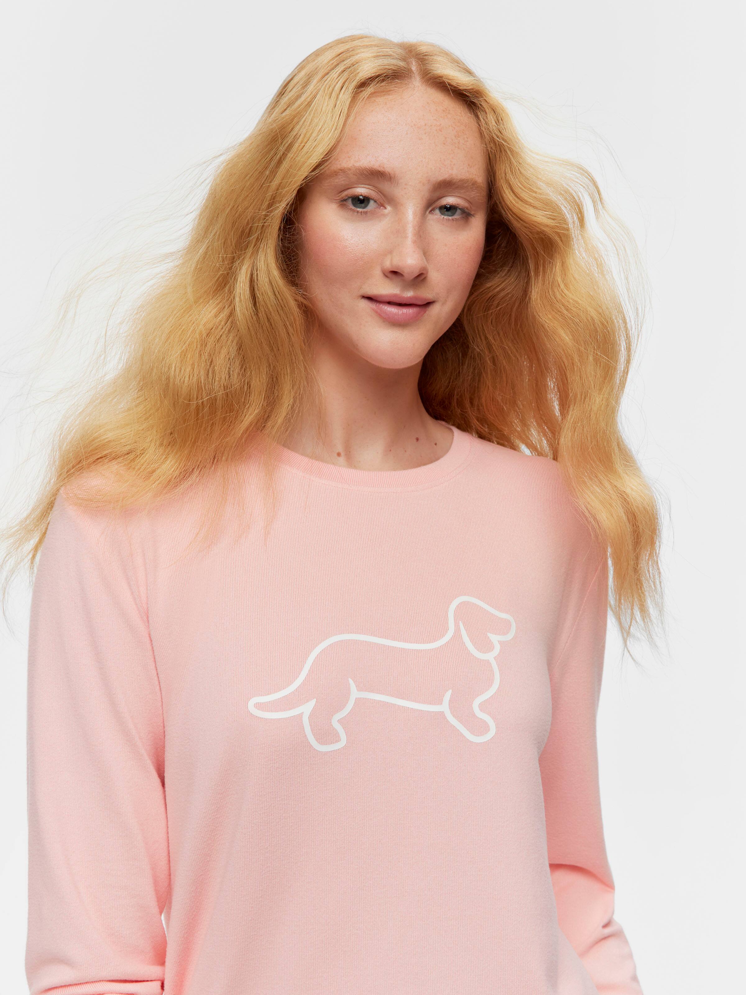 Peach Logo Plush Sweater