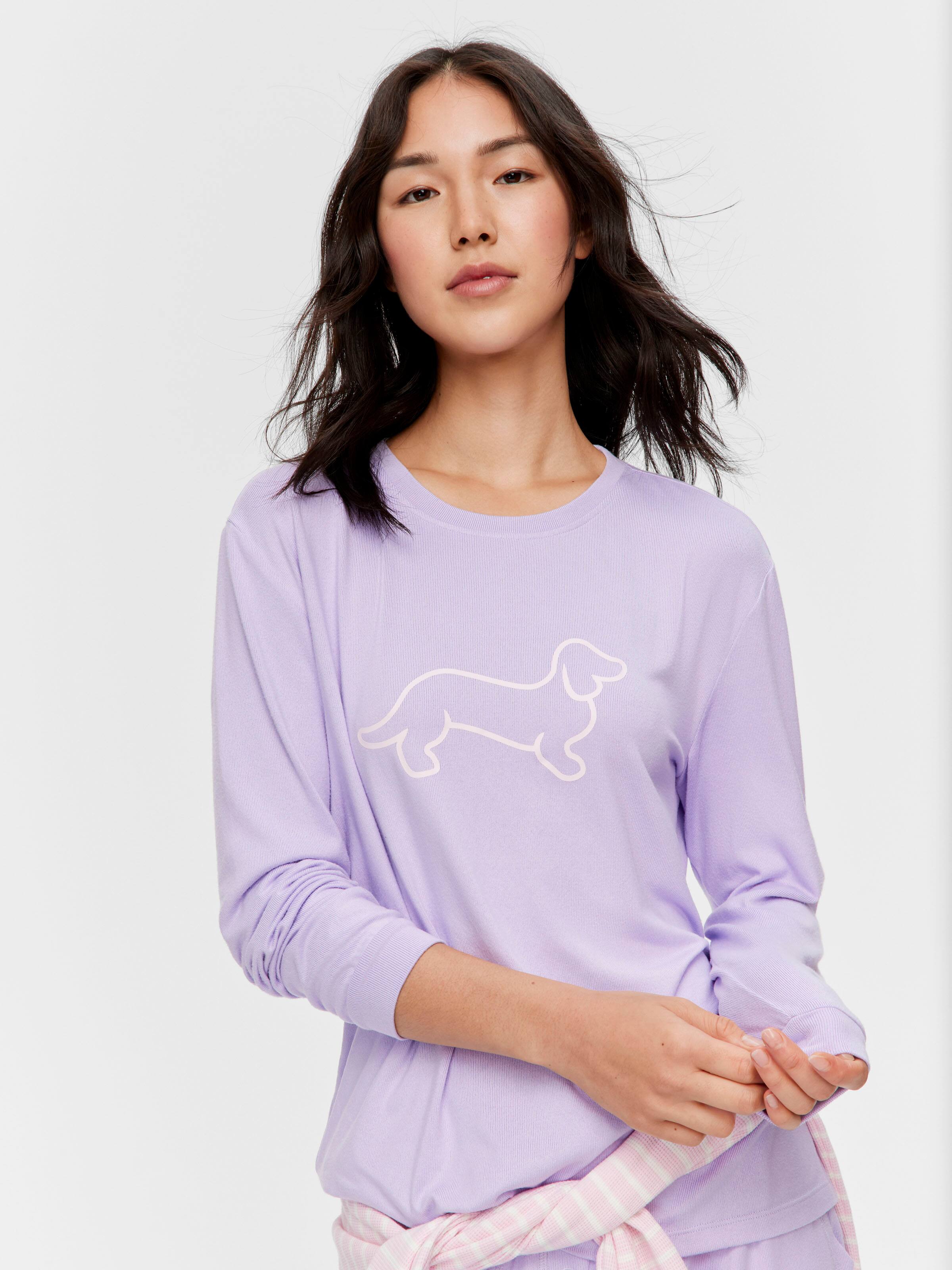 Lilac Logo Plush Sweater