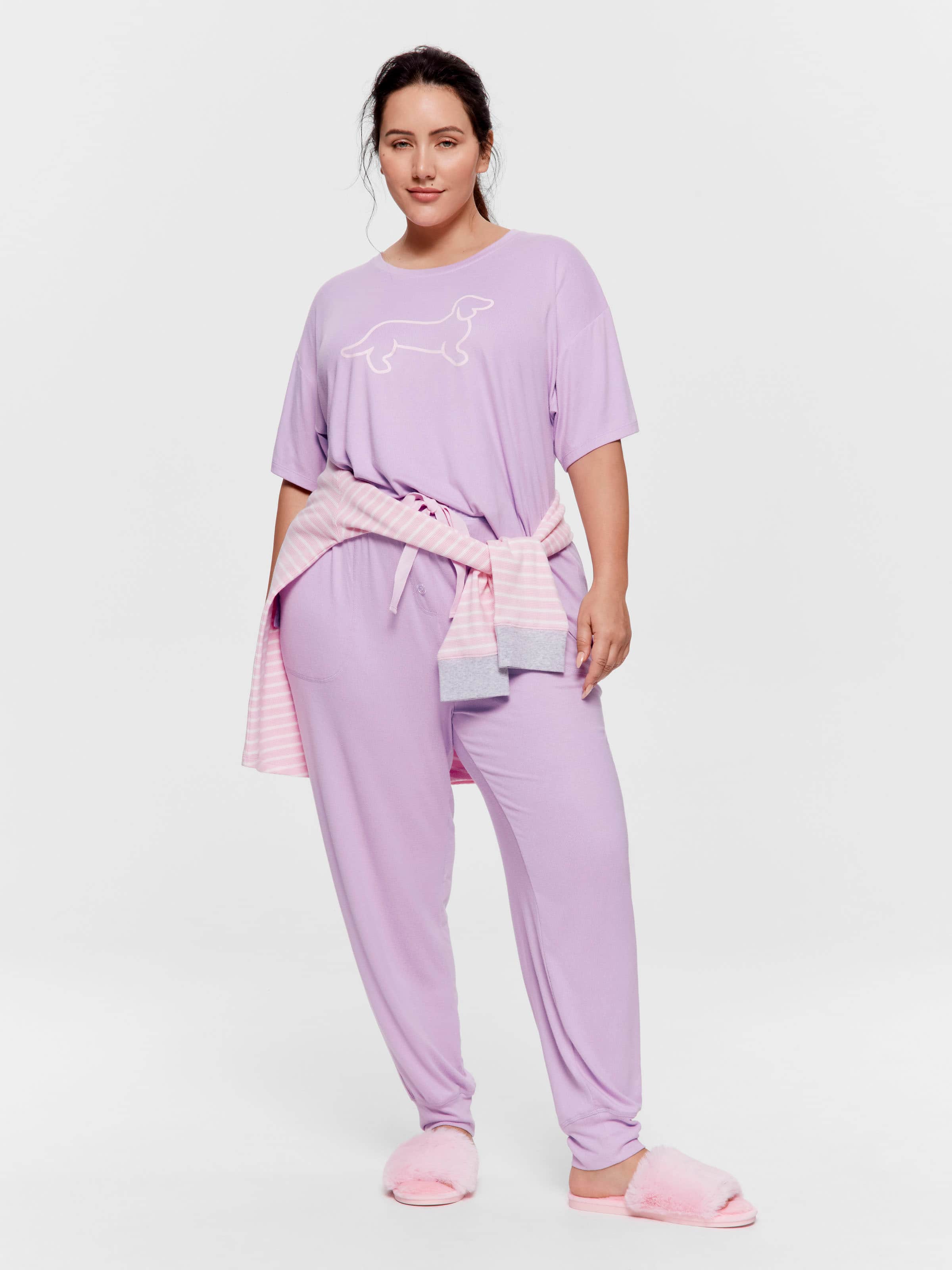 P.A. Plus Lilac Plush Easy Pj Pant