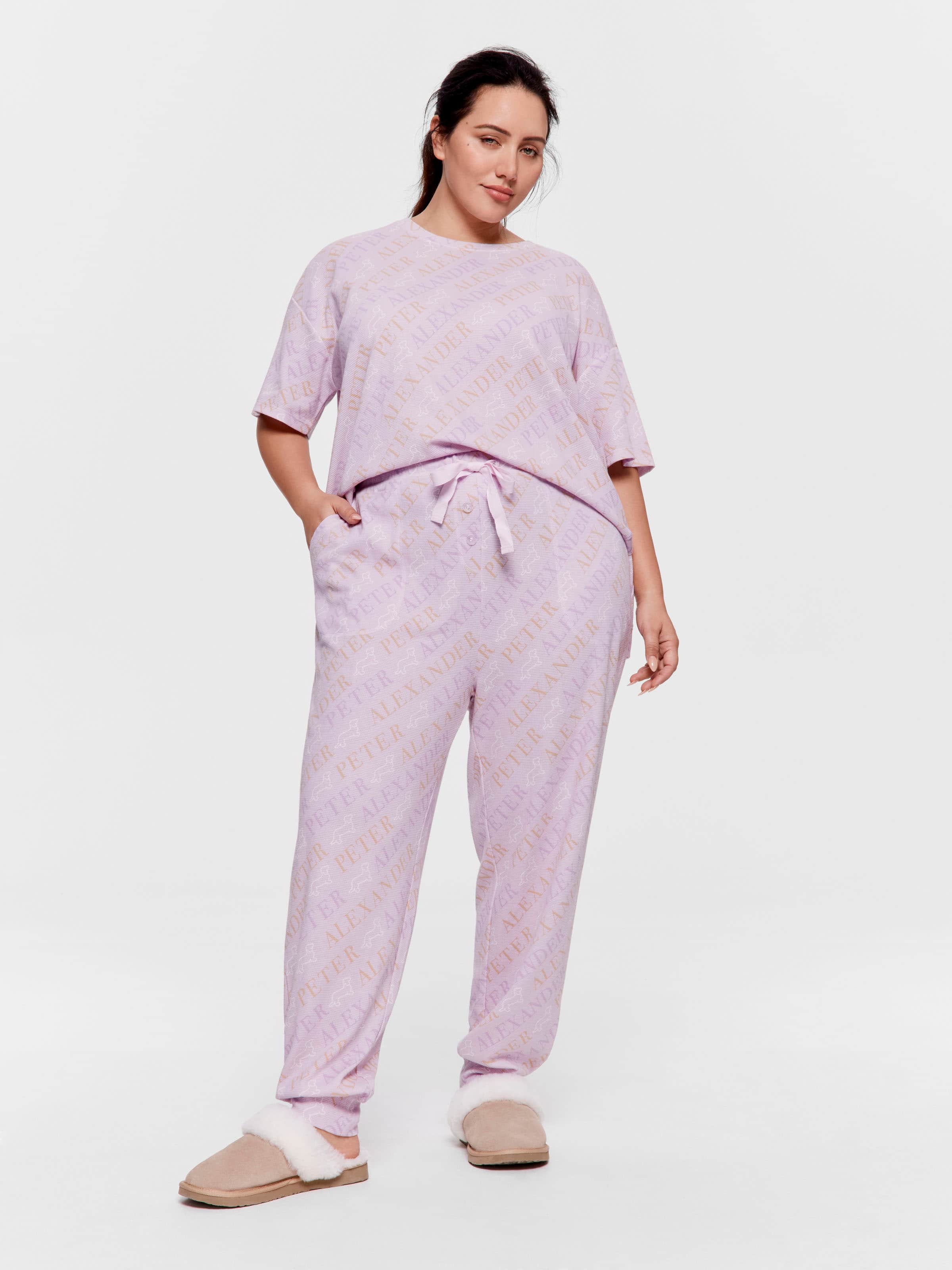 P.A. Plus Waffle Logo Easy Pj Pant