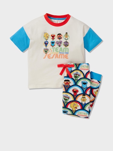 Jnr Kids Team Sesame Pj Set                                                                                                     