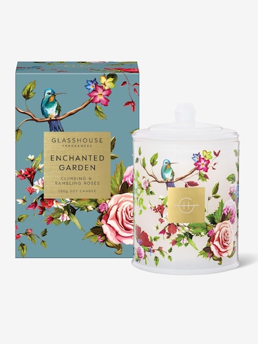 Glasshouse Fragrances Limited Edition Mothers Day Enchanted Garden 380G Candle                                                  